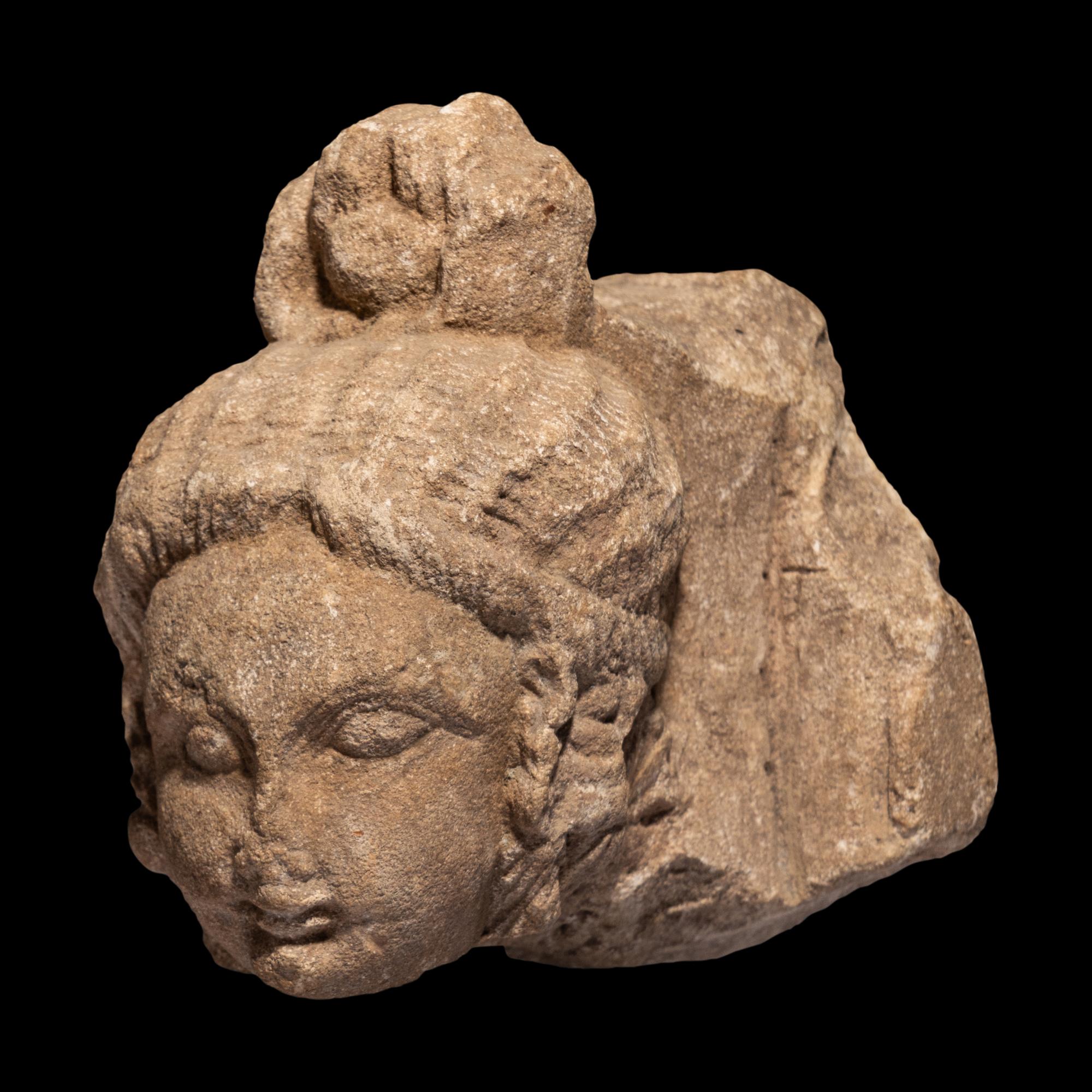 A Gandharan Sandstone Head
