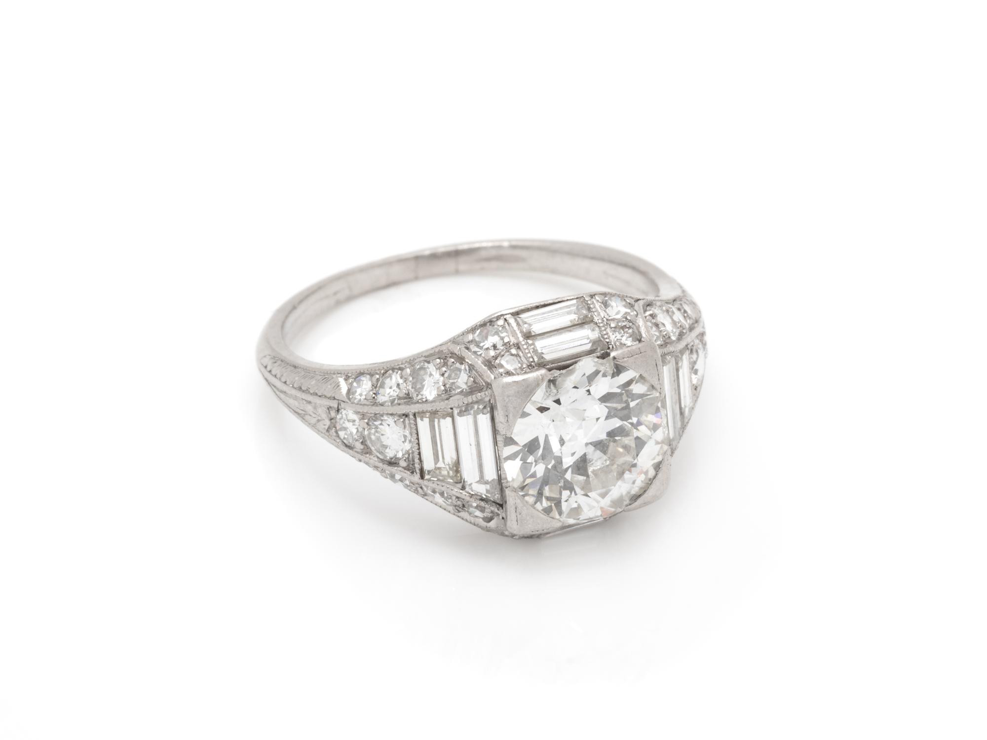 ART DECO, DIAMOND RING