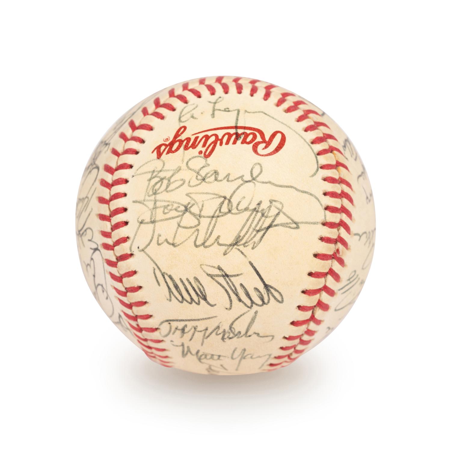 A 1983 All Star Game American League Team Signed Autograph Baseball with 30 Signatures