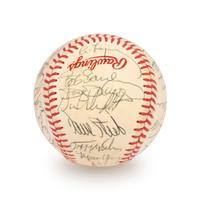 A 1983 All Star Game American League Team Signed Autograph Baseball with 30 Signatures