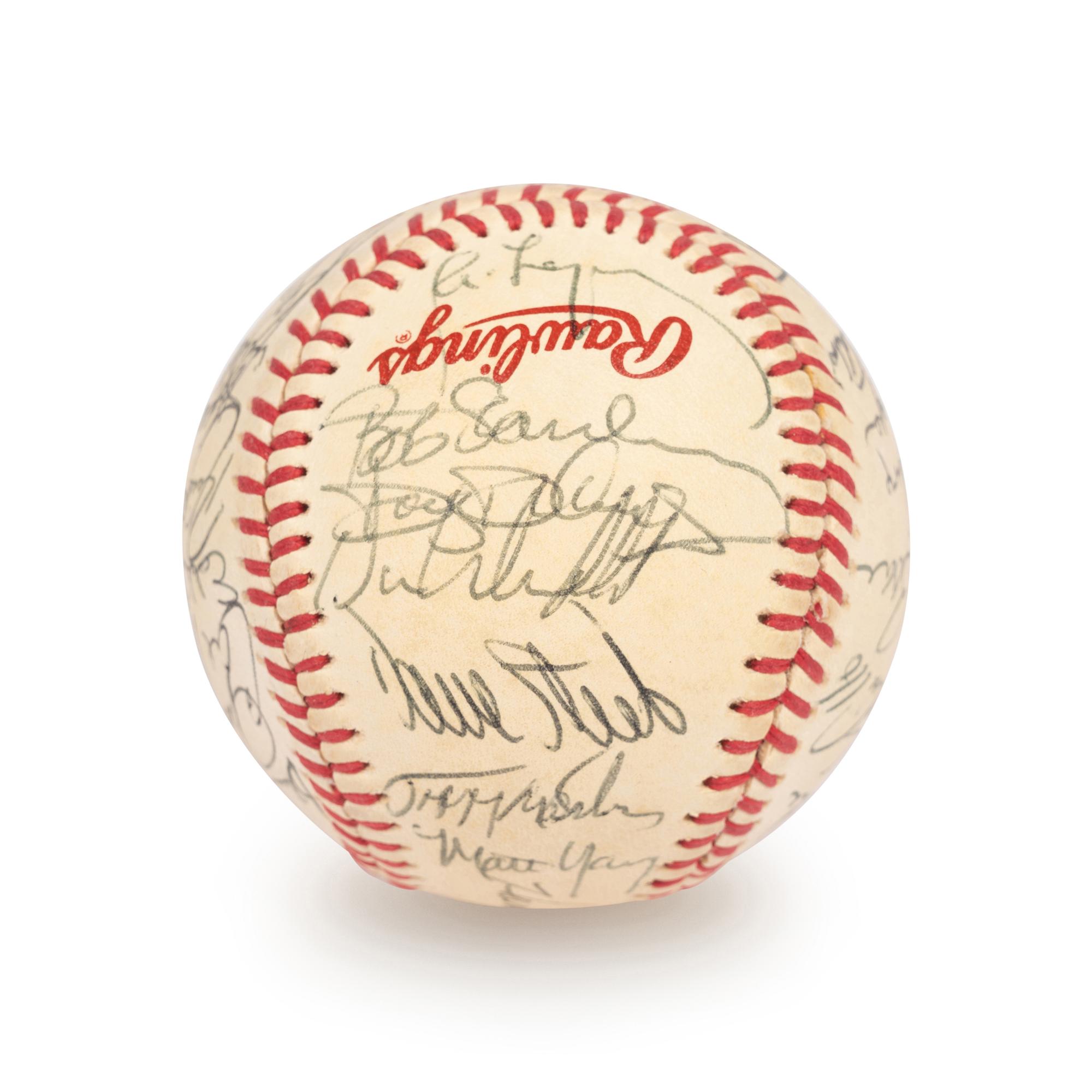 A 1983 All Star Game American League Team Signed Autograph Baseball with 30 Signatures