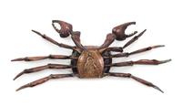 A Copper Articulated Model of a Crab — MEIJI PERIOD