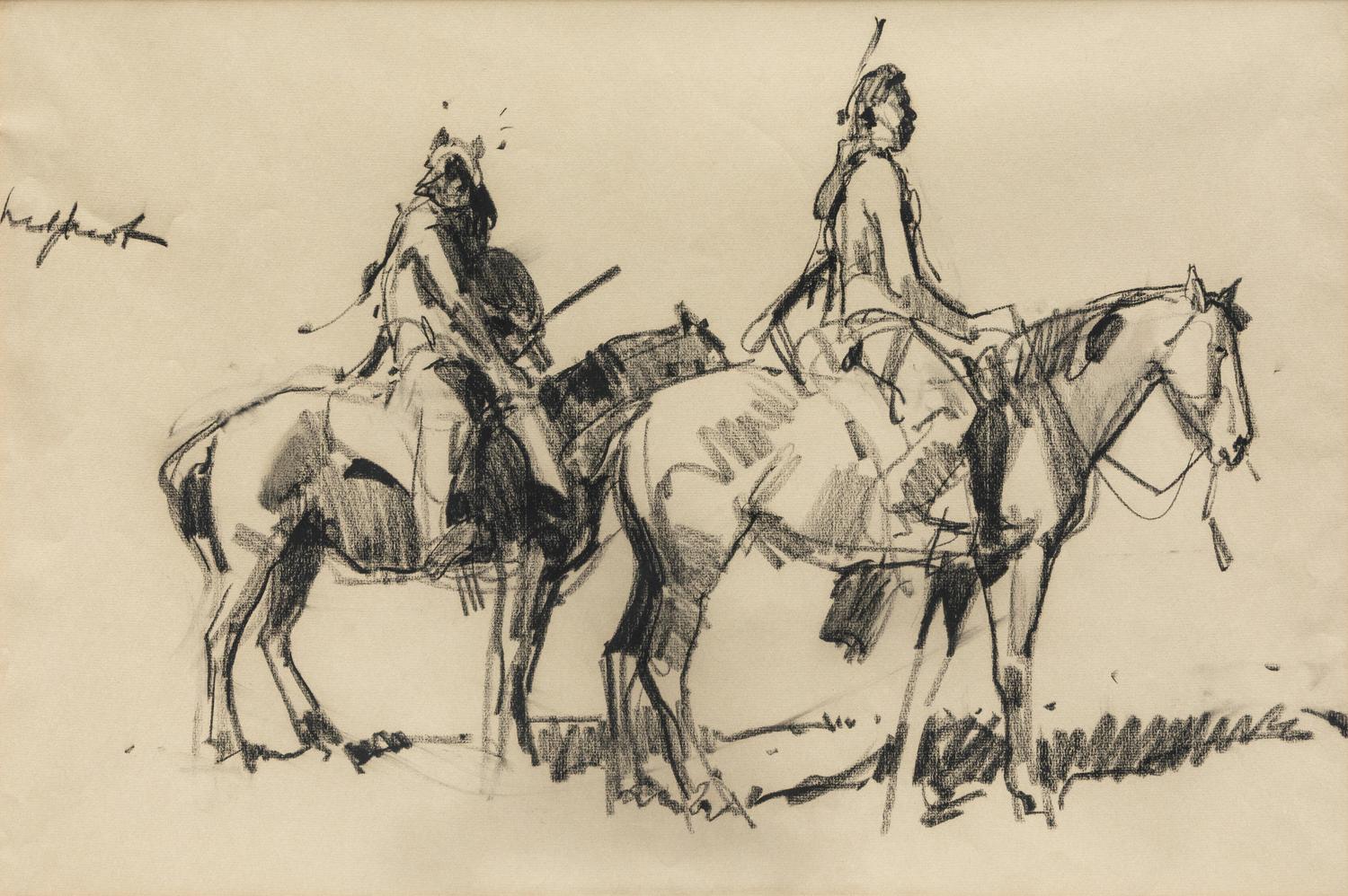 Two Riders on Horseback