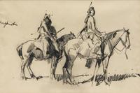 Two Riders on Horseback