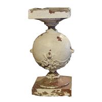 A Set of Three Frank Lloyd Wright Terra Cotta Decorative Balusters from the Robert Roloson Rowhouses 9" W x 9" D x 17" H — United States, Circa 1894
