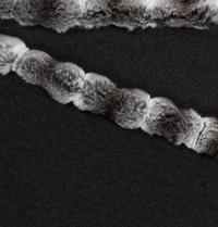 Knit Wrap with Chinchilla Trim