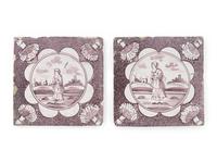 A Collection of Four Ceramic Tiles