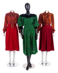 Three Vintage Yves Saint Laurent Winter Ensembles, 1980s