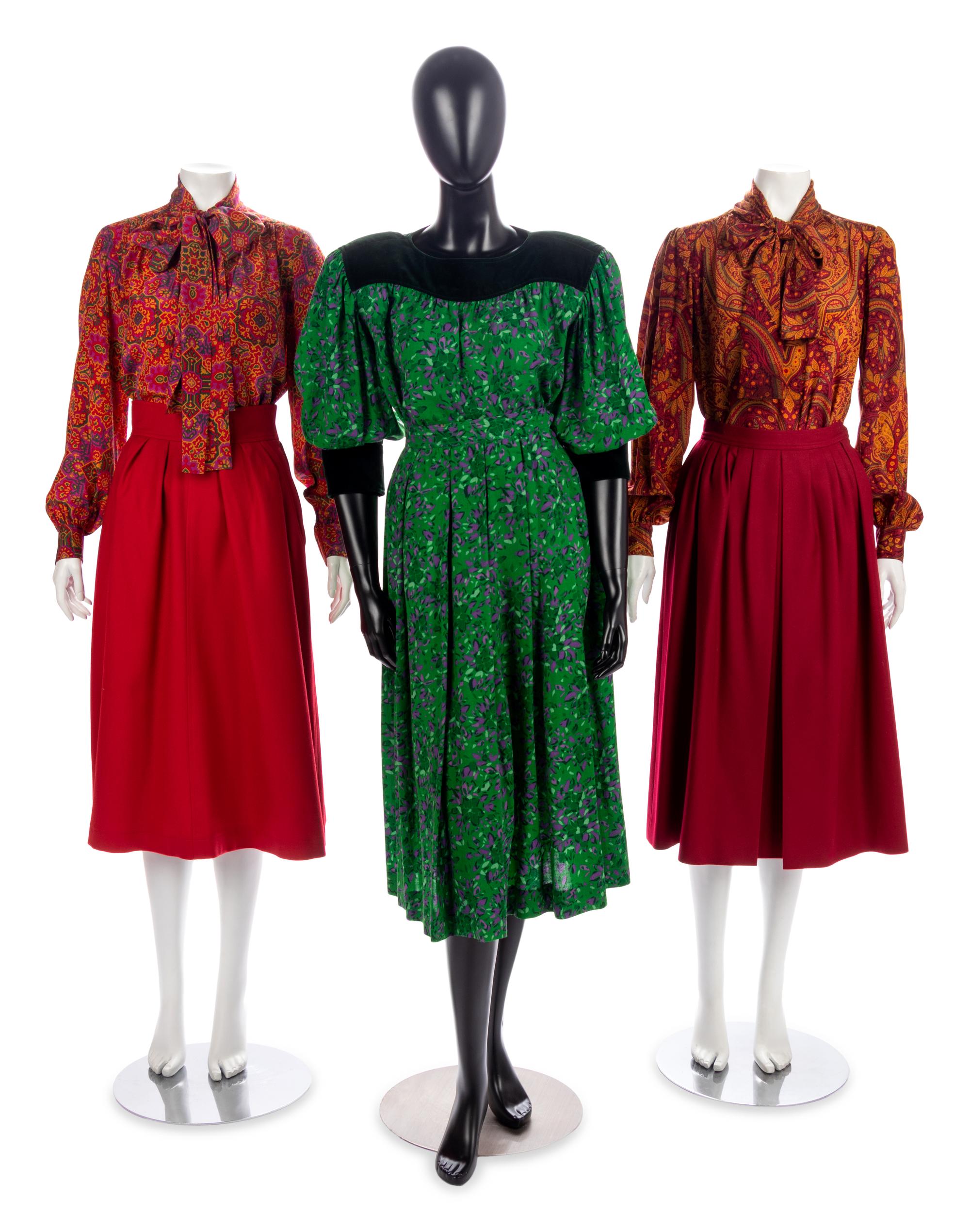 Three Vintage Yves Saint Laurent Winter Ensembles, 1980s