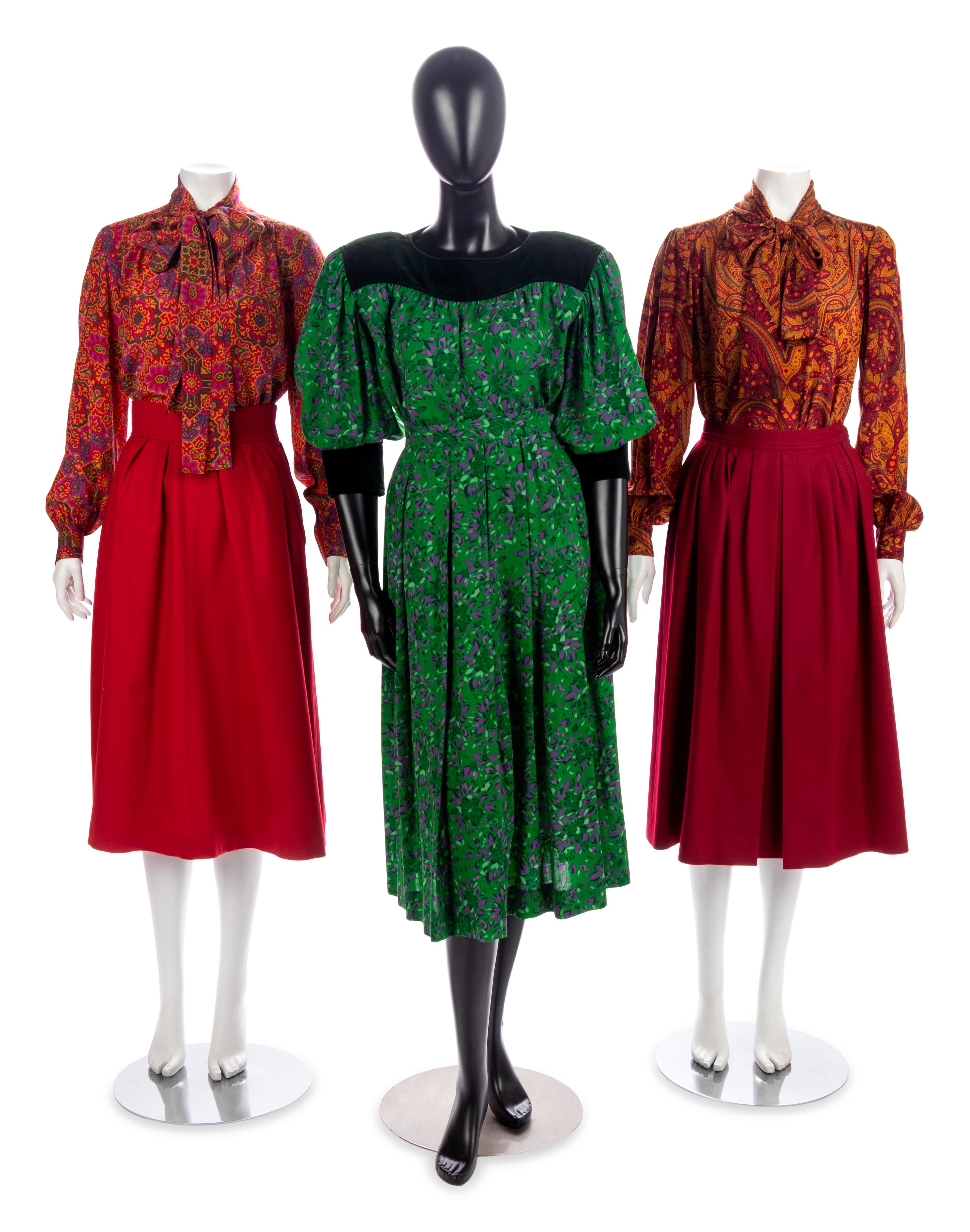 Three Vintage Yves Saint Laurent Winter Ensembles, 1980s