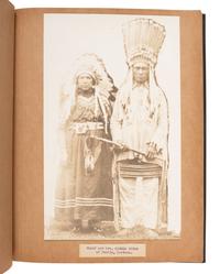 [NATIVE AMERICANS]. Album of 18 photographs of Blackfeet Chiefs, incl. Two Guns White Calf.