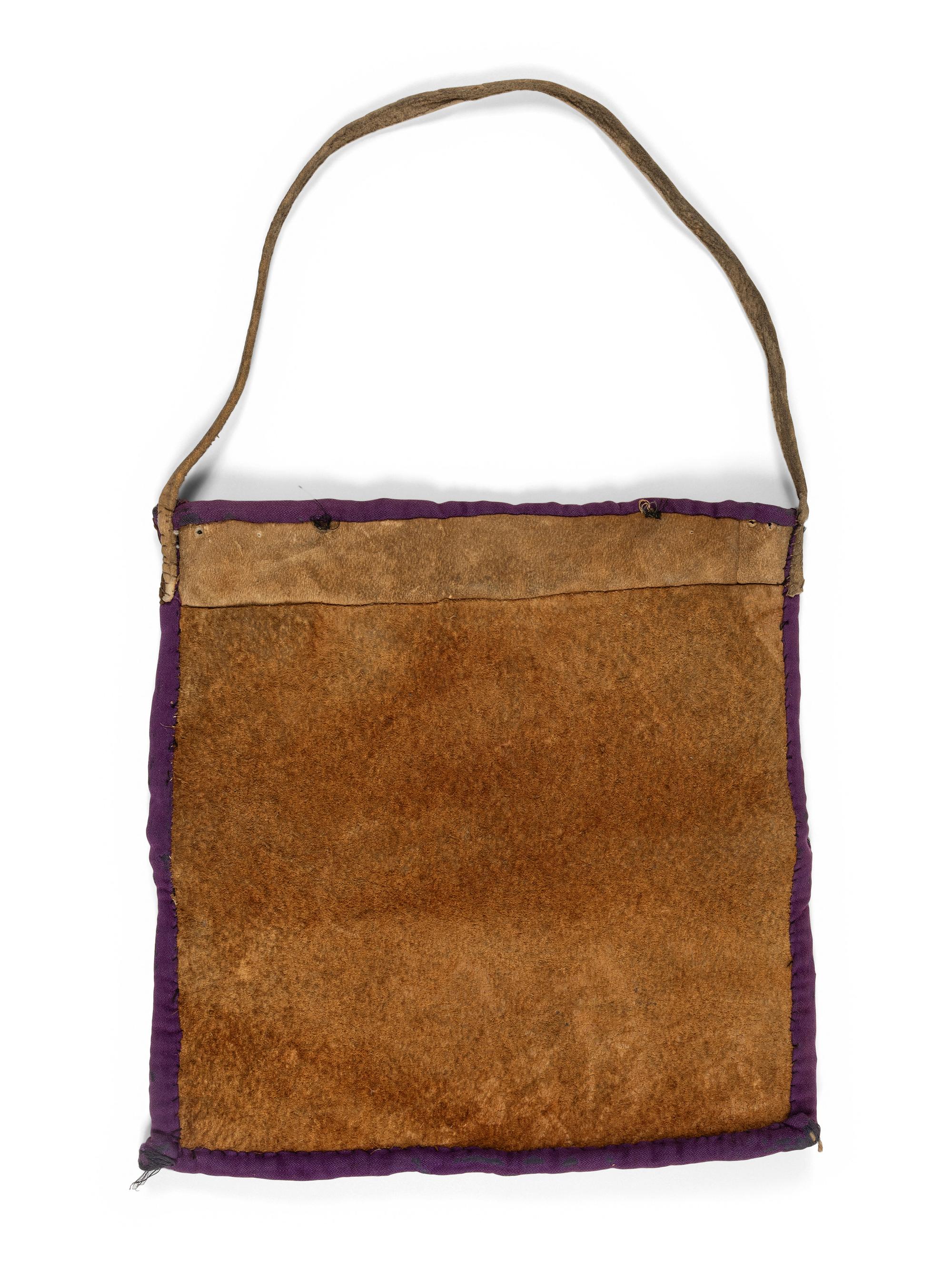 Nez Perce Cornhusk Wall Pocket, with Elk