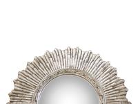 A Silver Gilt Convex Sunburst Mirror