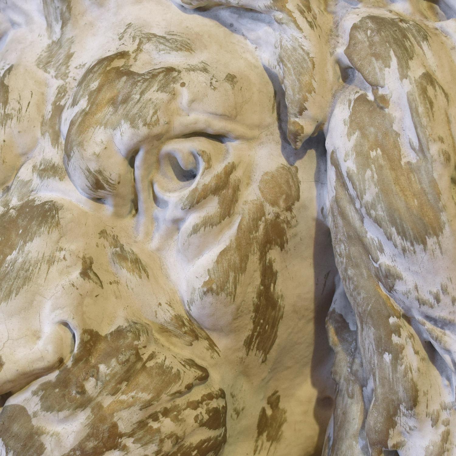 A Composition Lion Head from the Julian Theater, Chicago, IL. 17" W x 8.5" D x 20" H — United States, Circa 1909