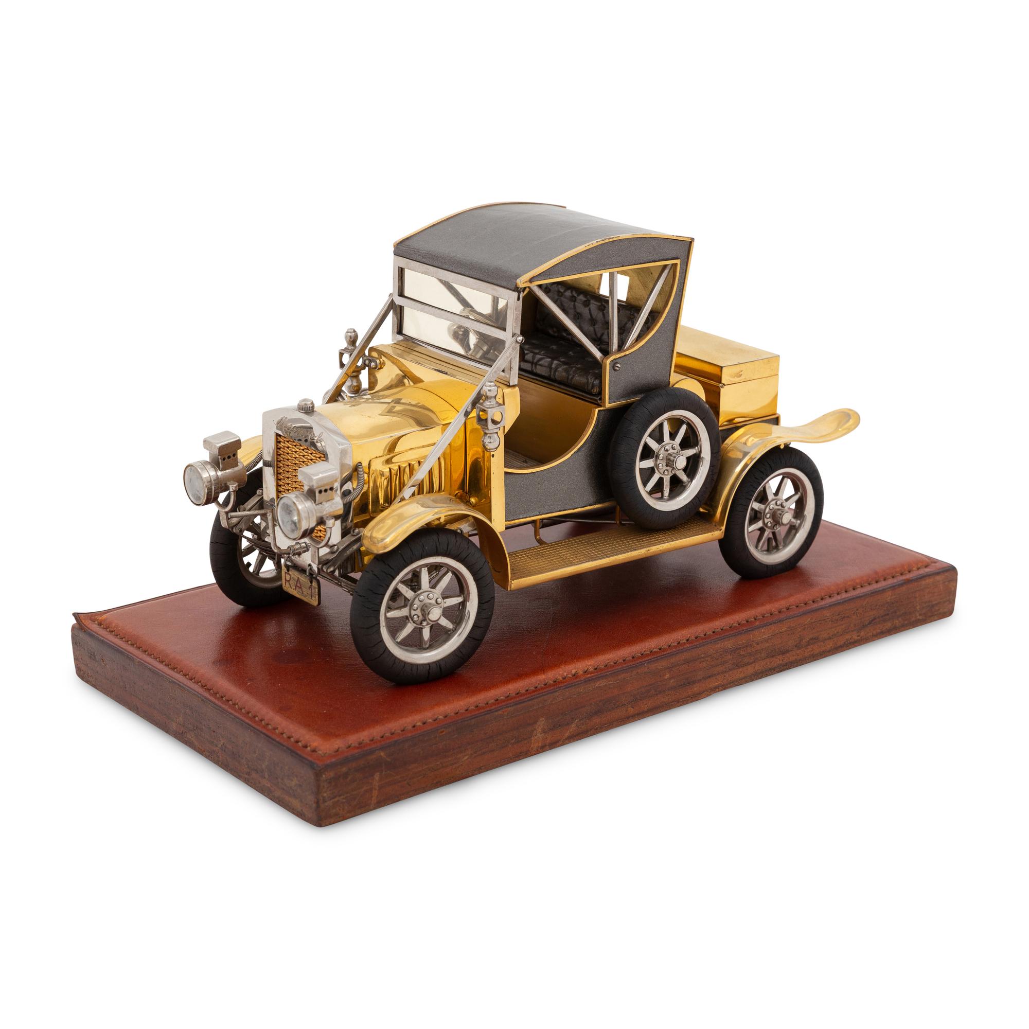 A Scale Model of an Antique Automobile - Possibly a Cadillac Model 30 Roadster