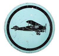 A Century of Progress Enameled Metal Street Sign Diameter 12 inches. — CIRCA 1933