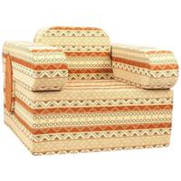 A Mid-Century Upholstered Puzzle Chair