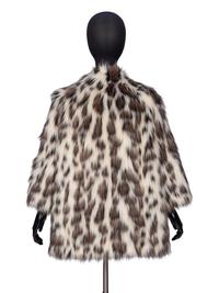 PRADA, SPOTTED FAUX FUR COAT