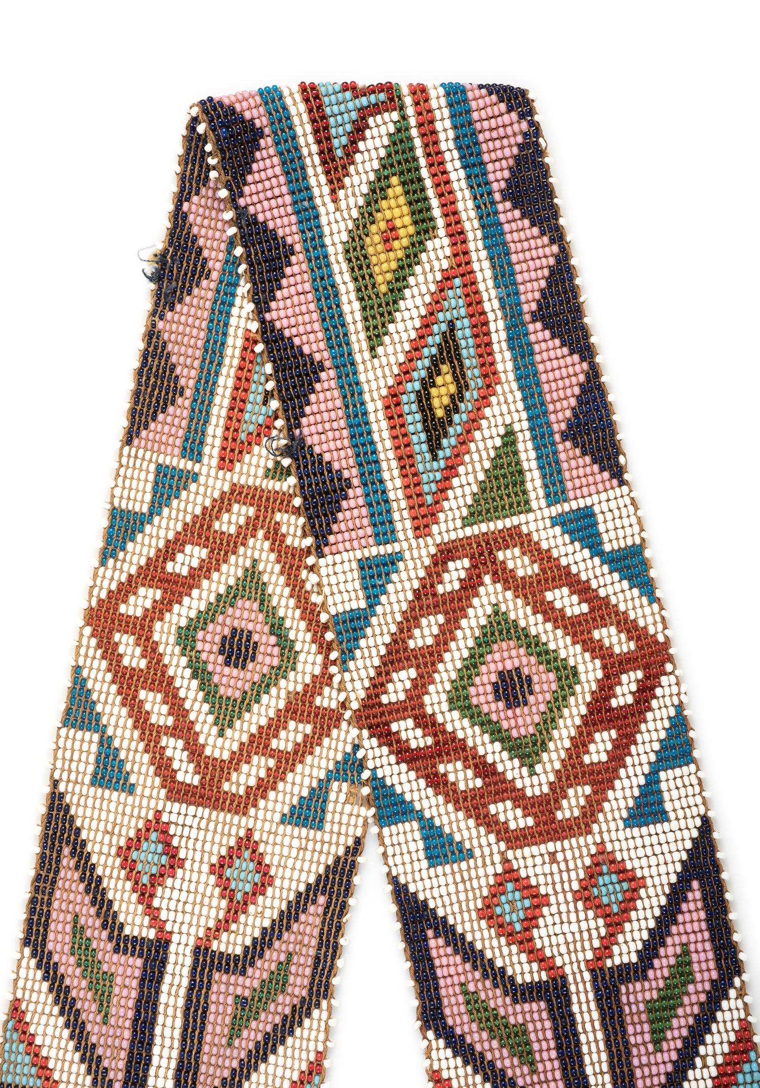 Anishinaabe Loom Beaded Sash
