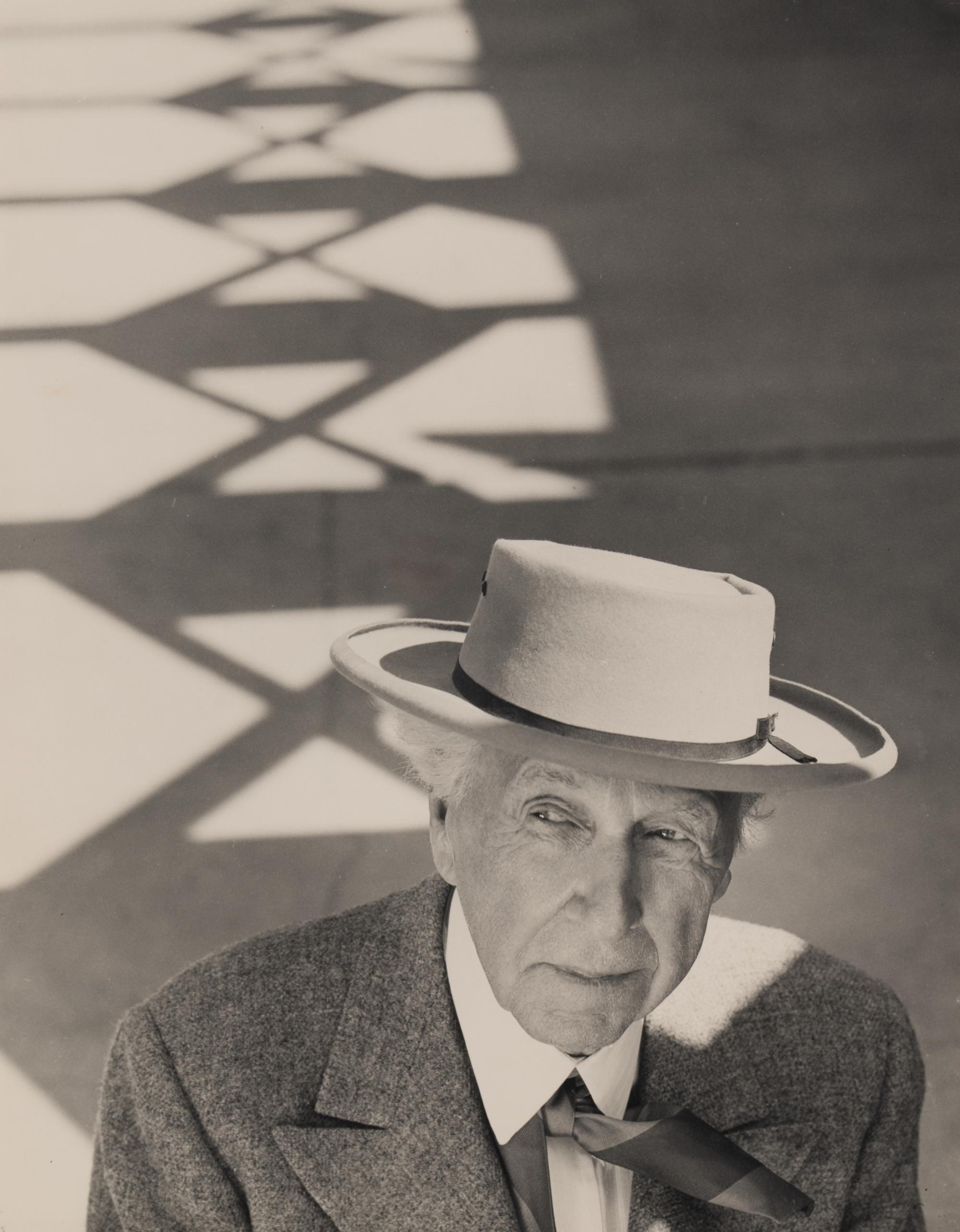 ENGSTEAD, John (1909-1983). Portrait of Frank Lloyd Wright. c. 1957.
