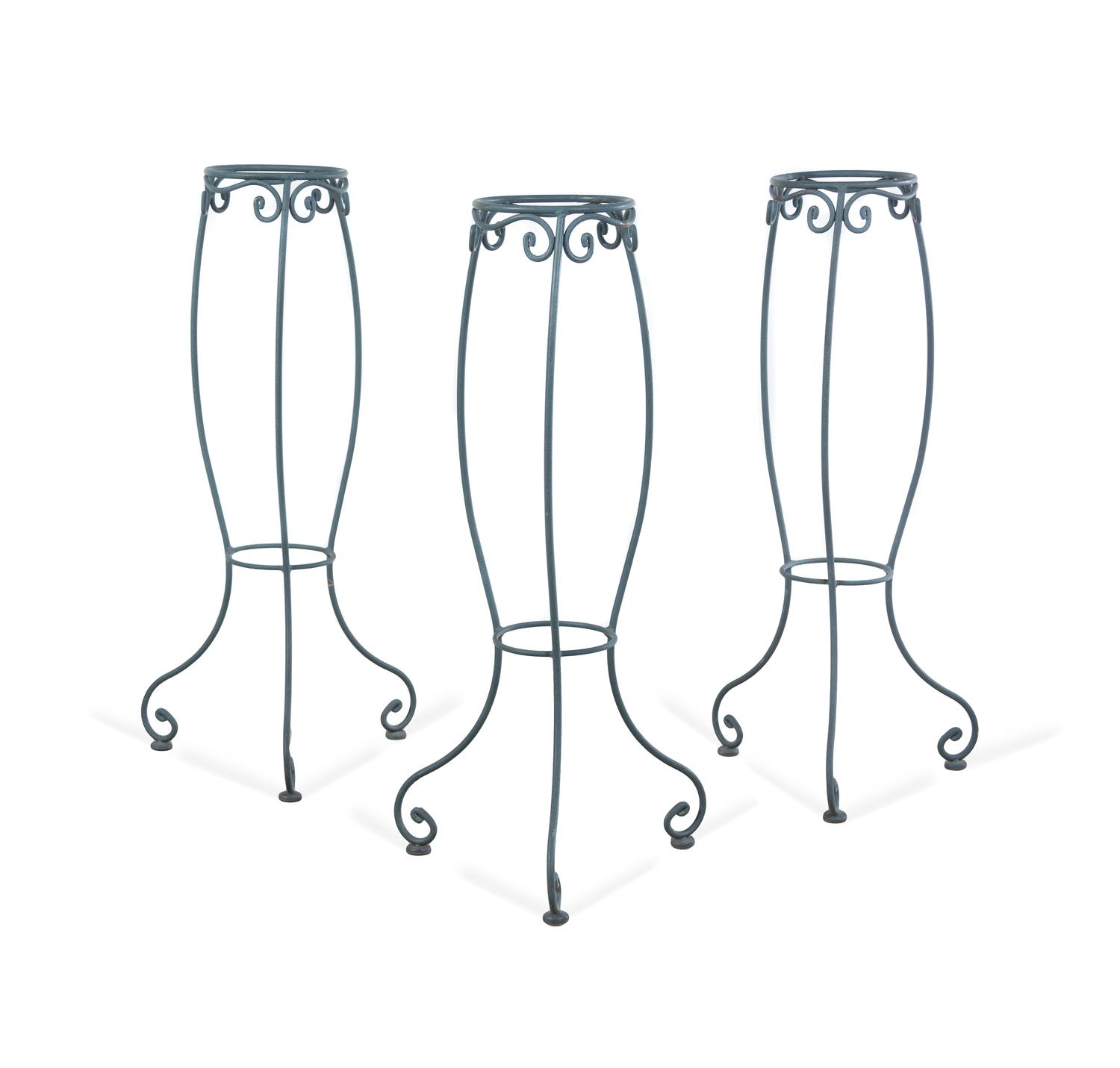 A Suite of Painted Steel Patio Furniture