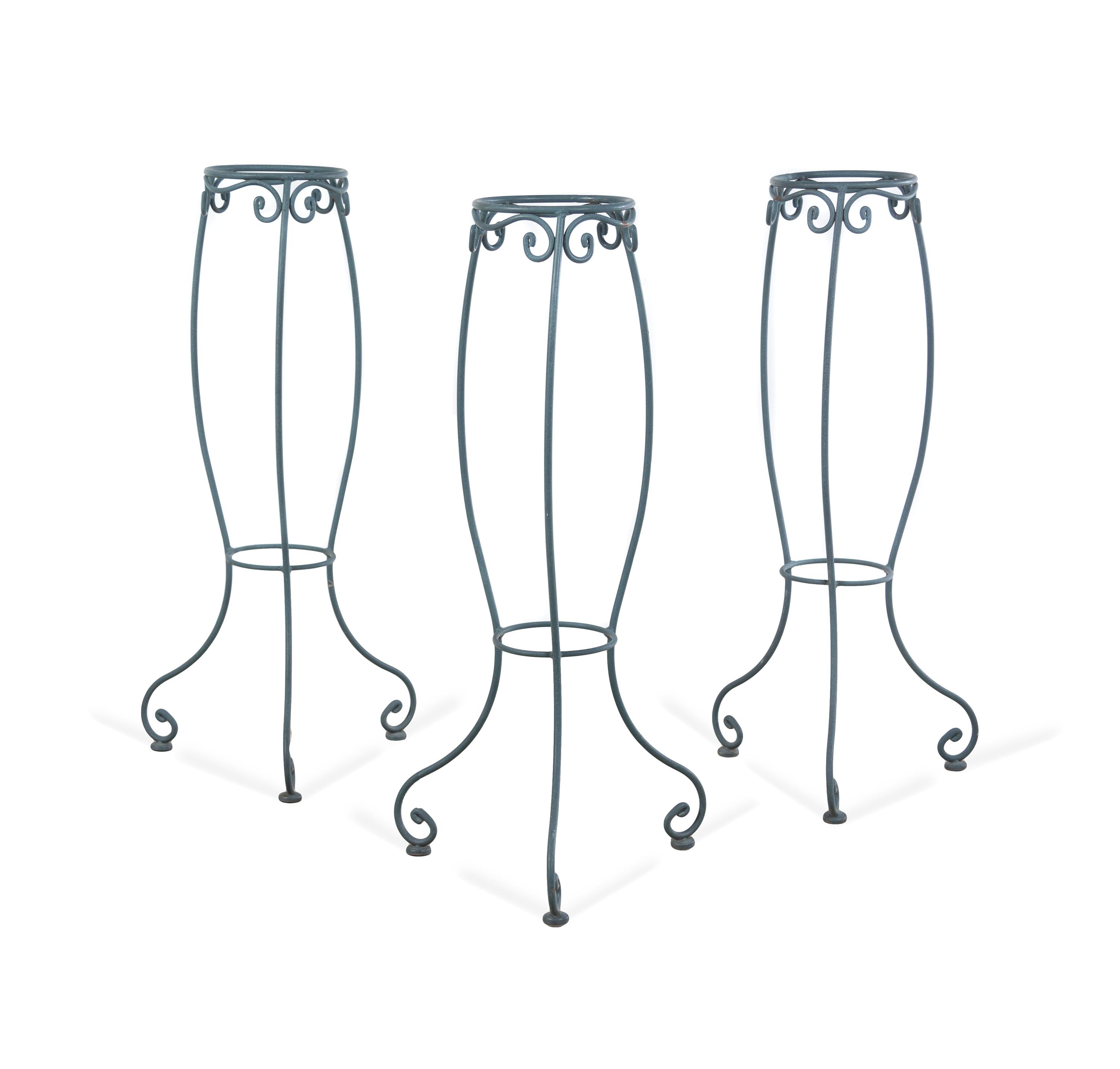 A Suite of Painted Steel Patio Furniture