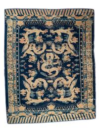 A Chinese Dragon Design Rug