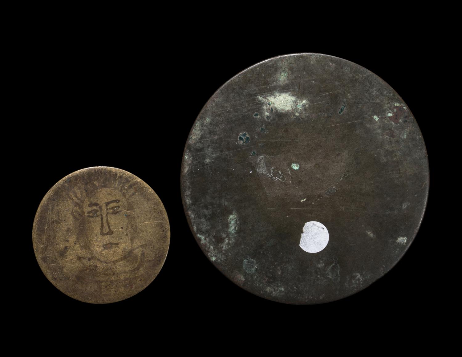 Two Chinese Bronze Mirrors