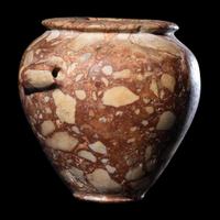 An Egyptian Breccia Jar