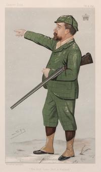 A Group of Five Handcolored Engravings from Vanity Fair Largest: 14 x 8 3/4 inches.