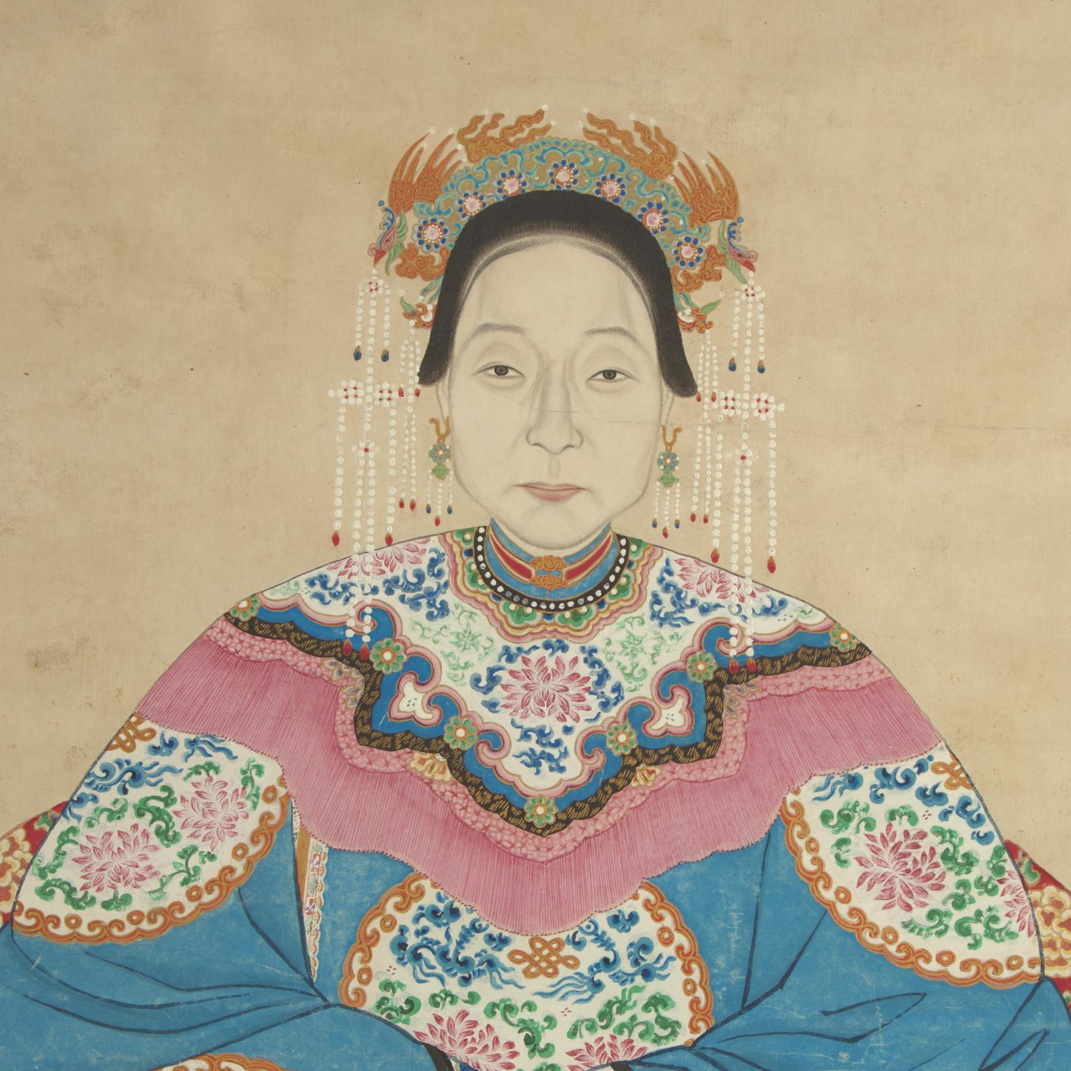 A Chinese Ancestor Portrait, Qing Dynasty 清 祖先像