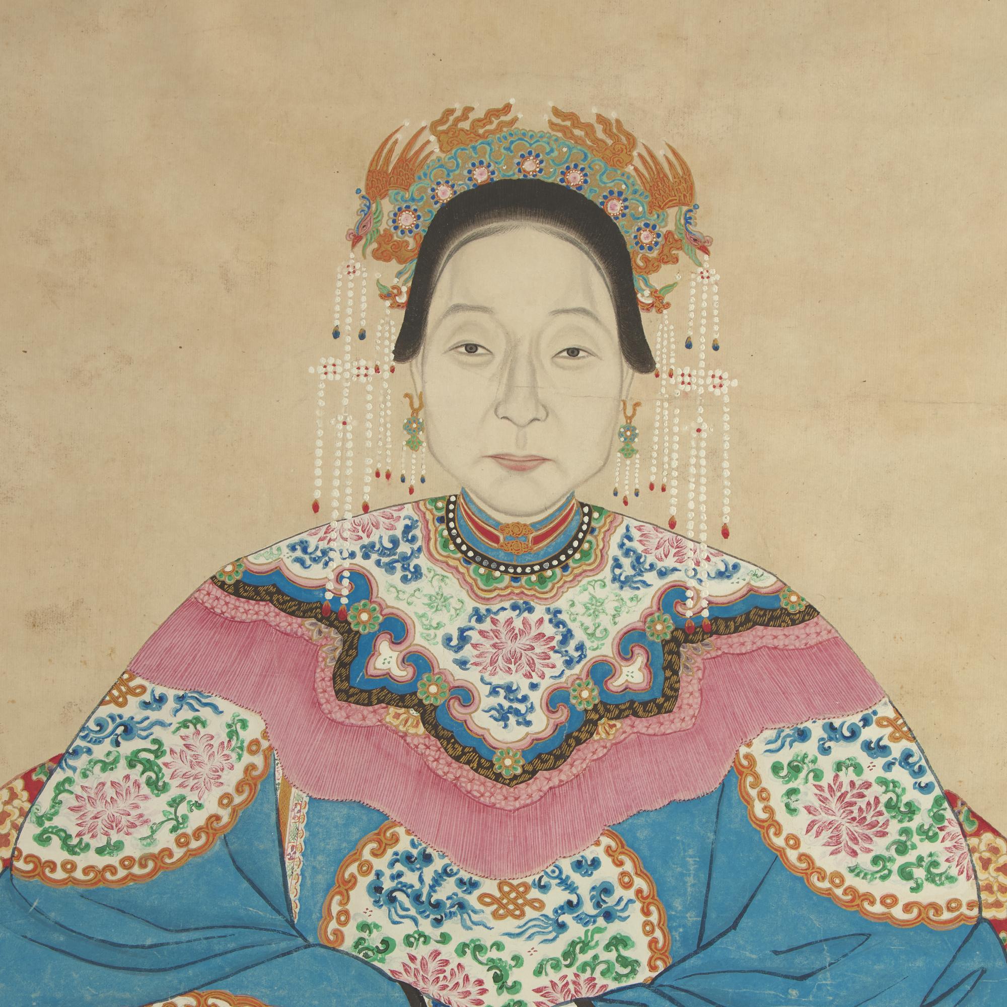 A Chinese Ancestor Portrait, Qing Dynasty 清 祖先像