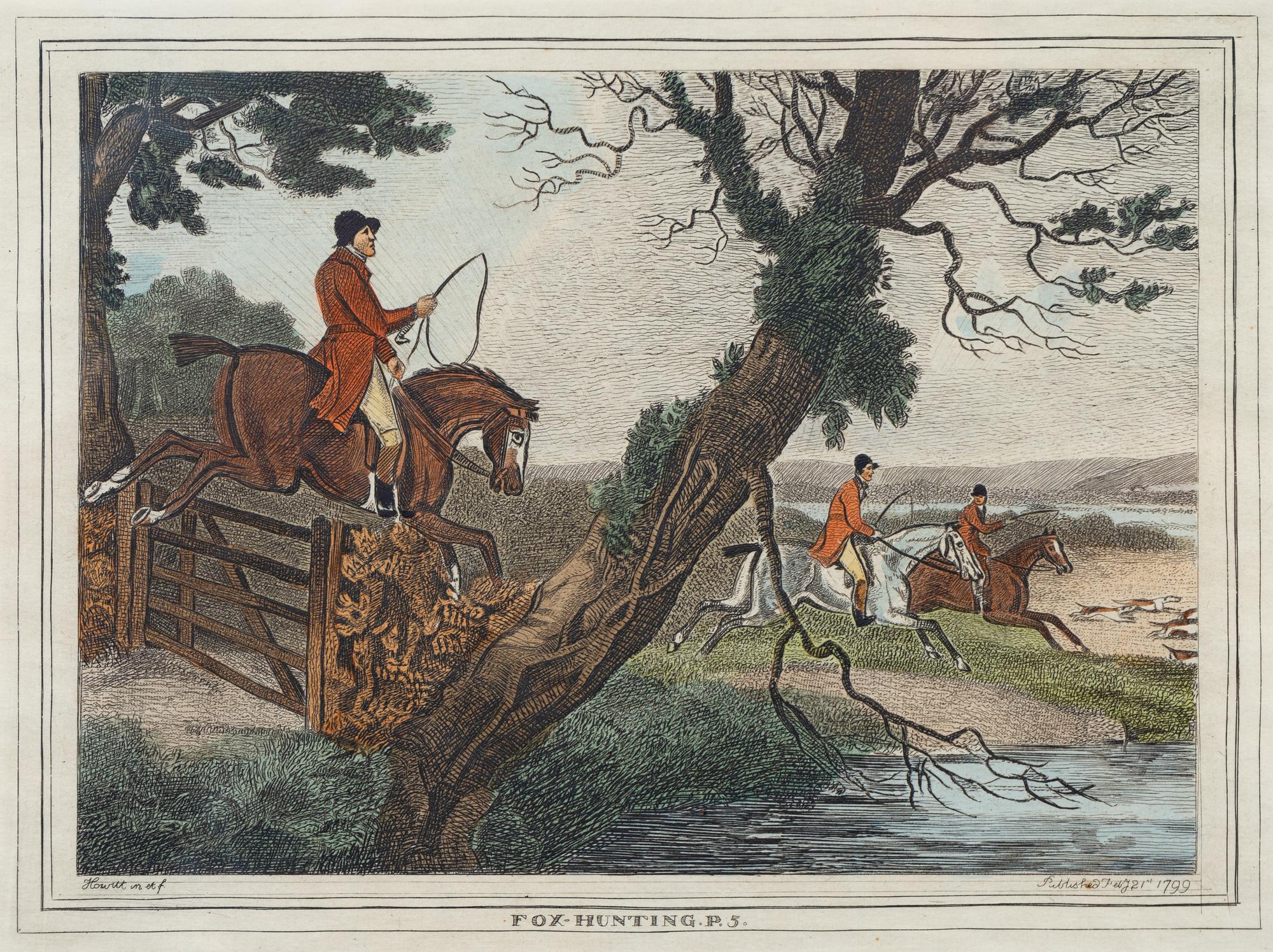 A Collection of Six Equestrian Engravings After Samuel Howitt (English, 1756-1822)