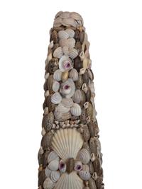 A Pair of Shell Encrusted Obelisks — 20th Century