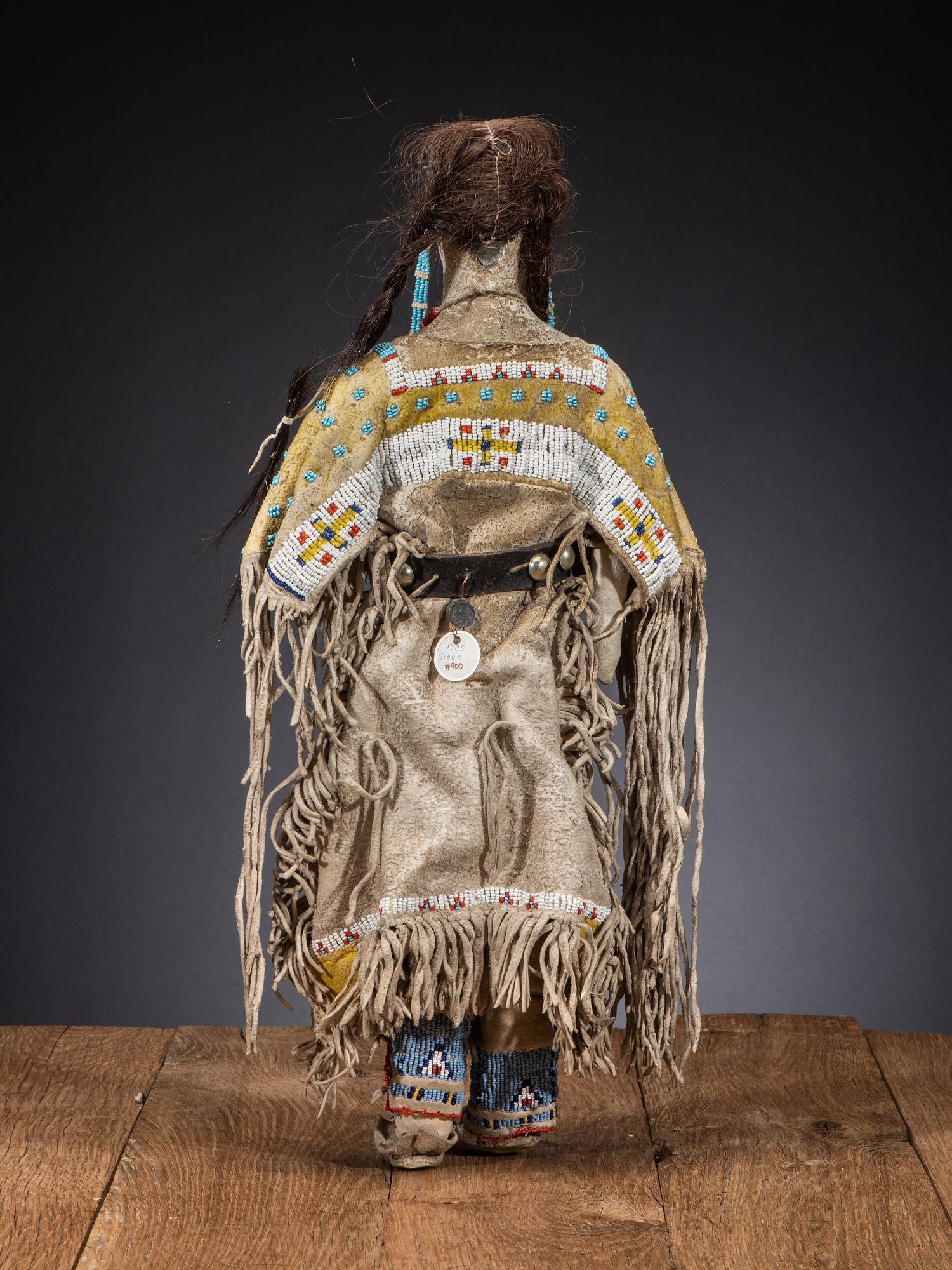 Sioux Beaded Hide Doll