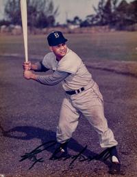 A Roy Campanella Signed Autograph Display (Beckett Authentication Services Certified),