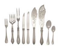 APPROVED FOR DONATION A French Silver-Plate Flatware Service