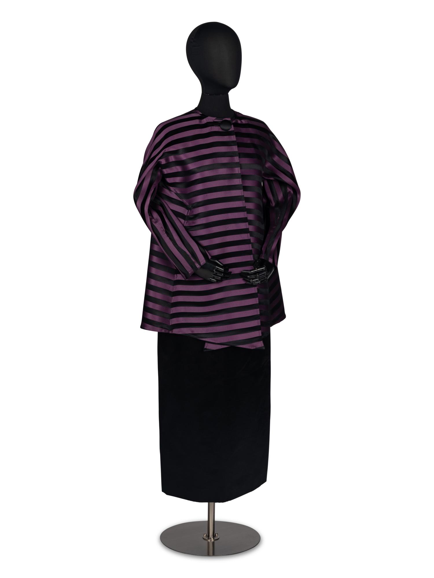 Geoffrey Beene Purple and Black Ensemble
