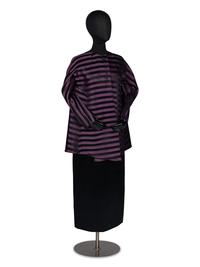 Geoffrey Beene Purple and Black Ensemble
