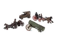 Four Cast Iron Toy Vehicles