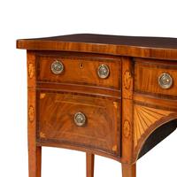 A George III Mahogany and Marquetry Serpentine Sideboard