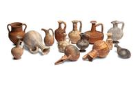 Fourteen Cypriot Redware and Other Vessels