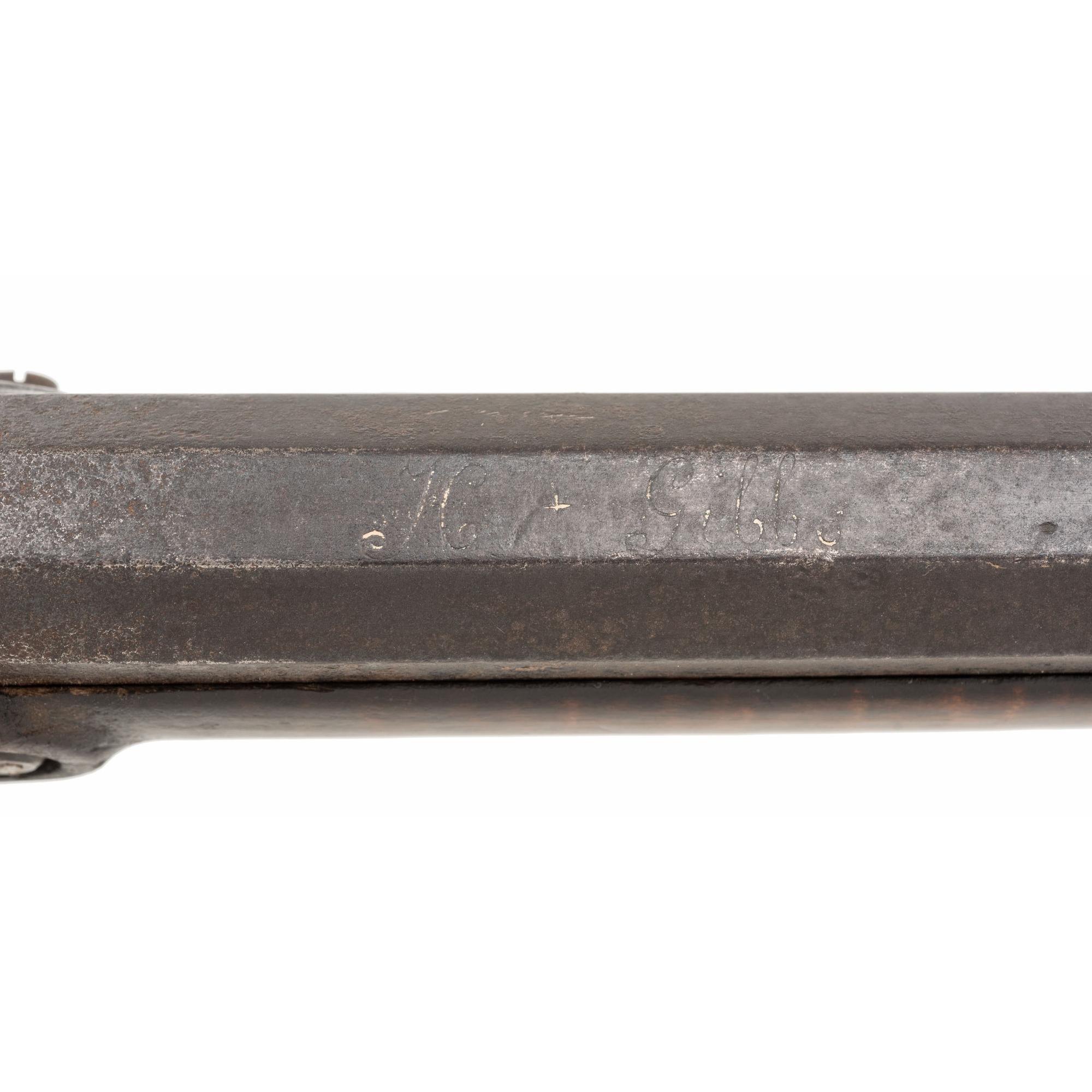 Full Stock Flintlock Rifle Signed H Gibbs