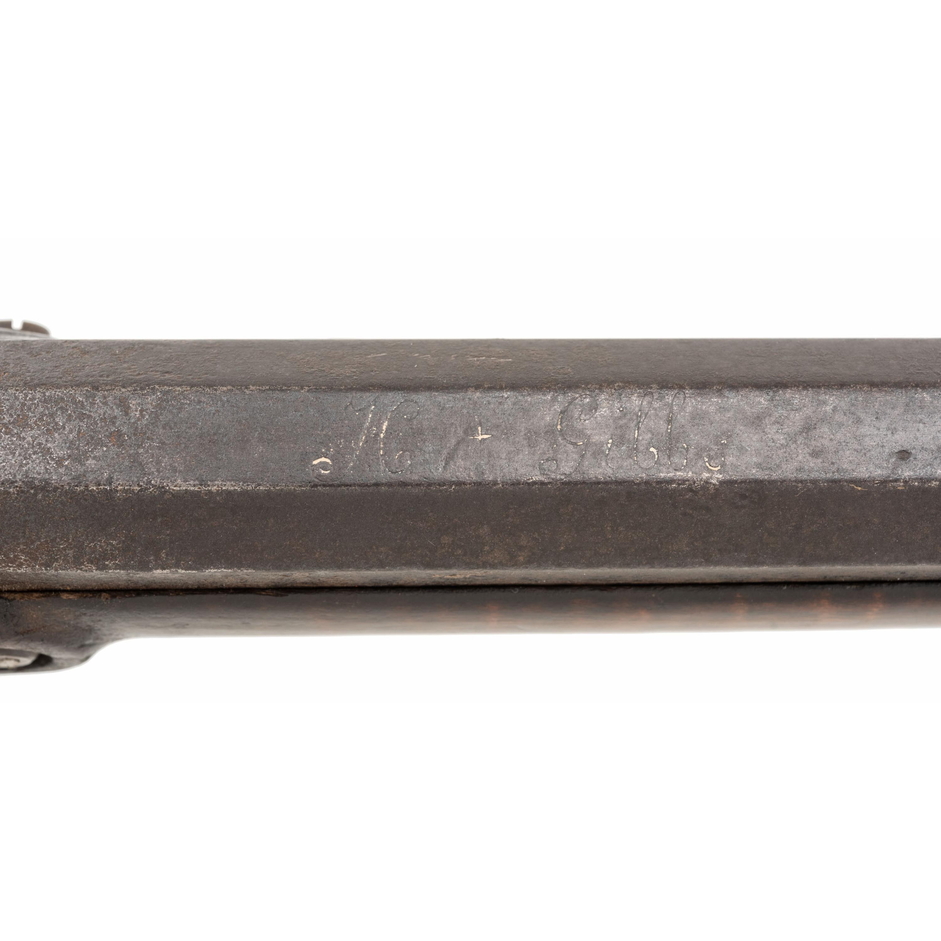 Full Stock Flintlock Rifle Signed H Gibbs
