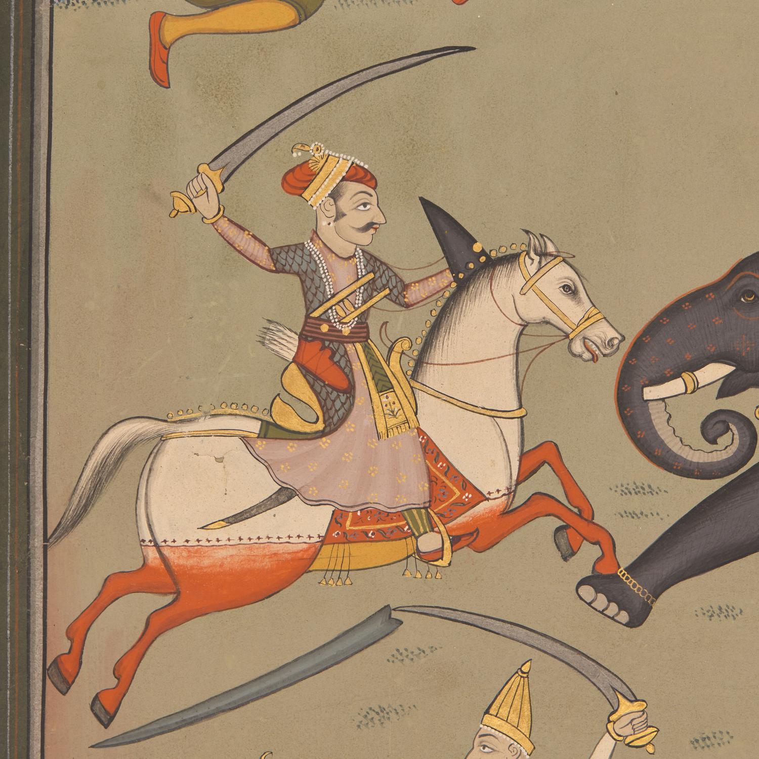 A Painting of Ragamala Series: Nata Ragini 3, Nathadwara, Rajasthan, India, 20th Century