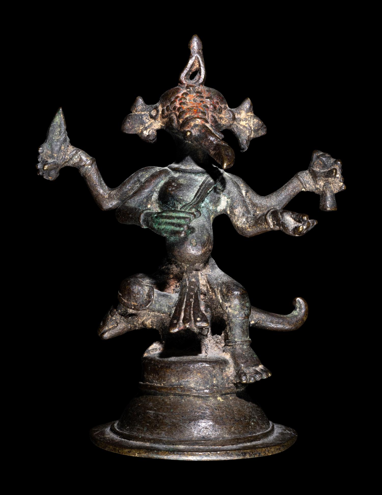 An Indian Bronze Figure of Ganesha