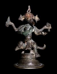 An Indian Bronze Figure of Ganesha