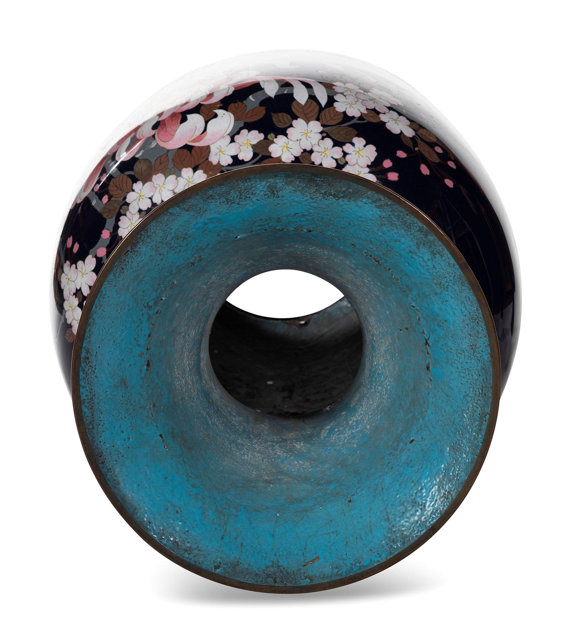 A Large Japanese Cloisonné Vase