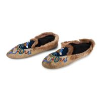 Tlingit and Tahltan Beaded Hide Moccasins