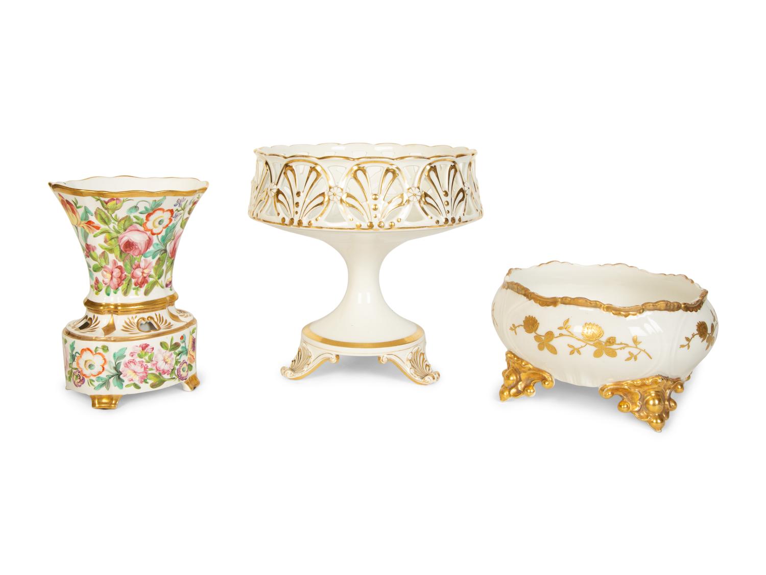 A Group of Seven Decorative Porcelain Articles — 19th/20th Century